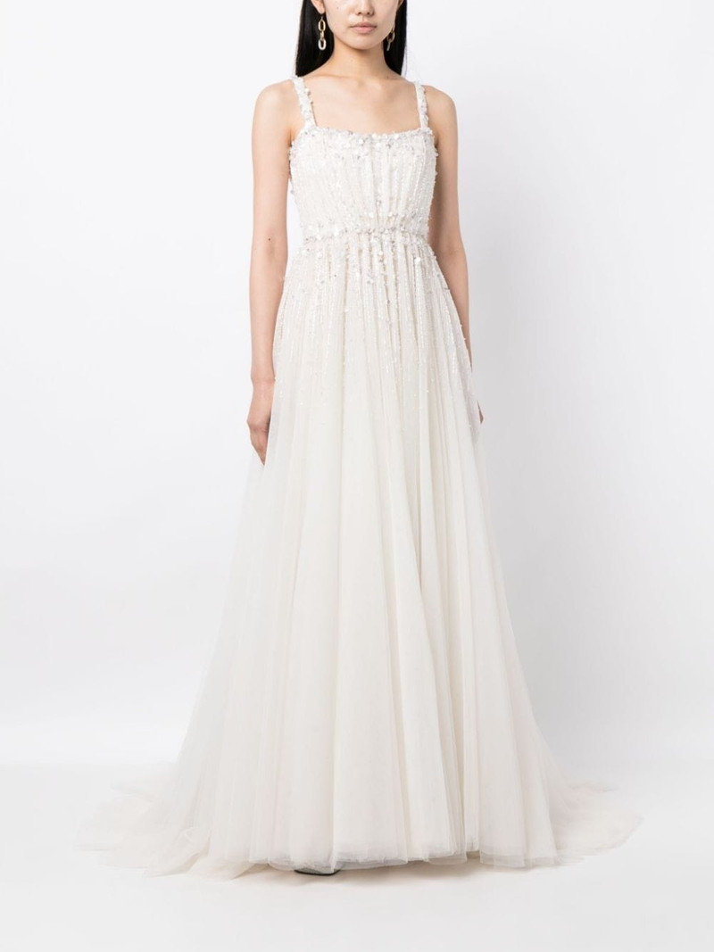 JENNY PACKHAM Astrid embellished-tulle bridal gown outlook
