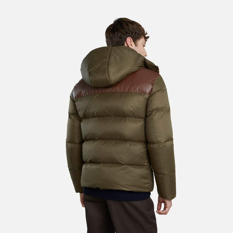 Hooded Down Jacket Green 6