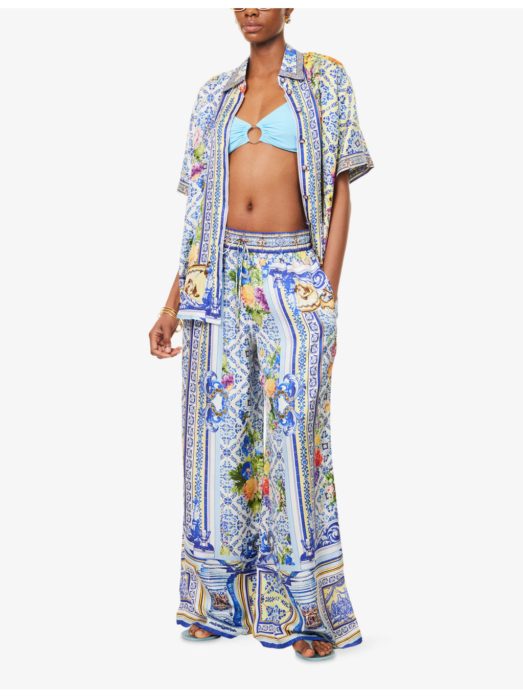 Wall To Wall Wonders Straight-Leg Silk Trousers - 2
