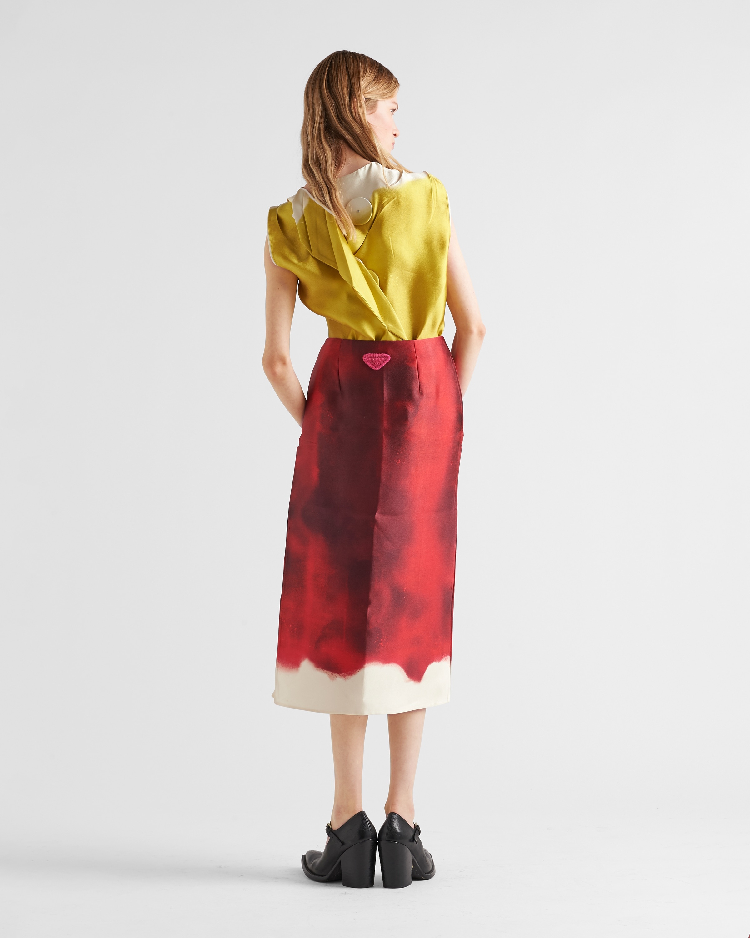 Printed satin top - 5