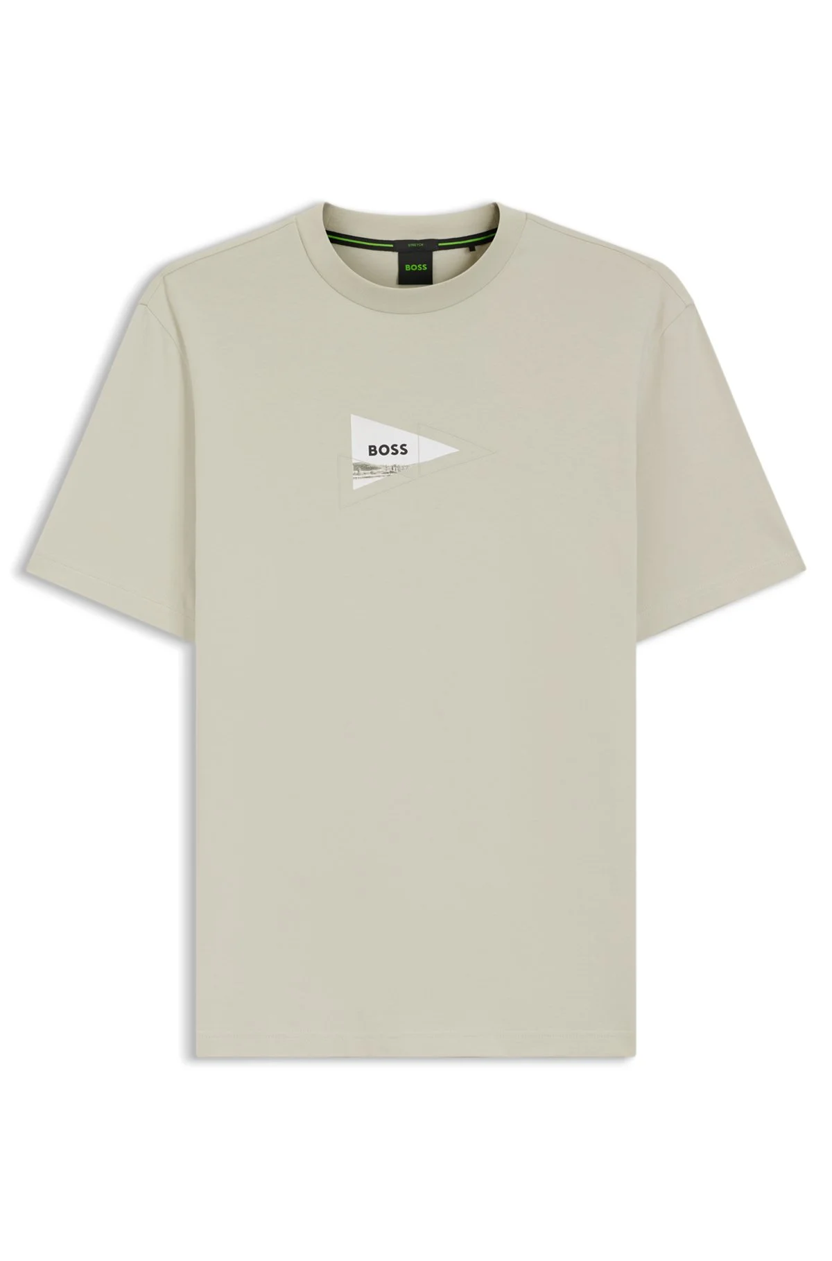 REGULAR-FIT PHOTOPRINT T-SHIRT IN STRETCH COTTON - 1