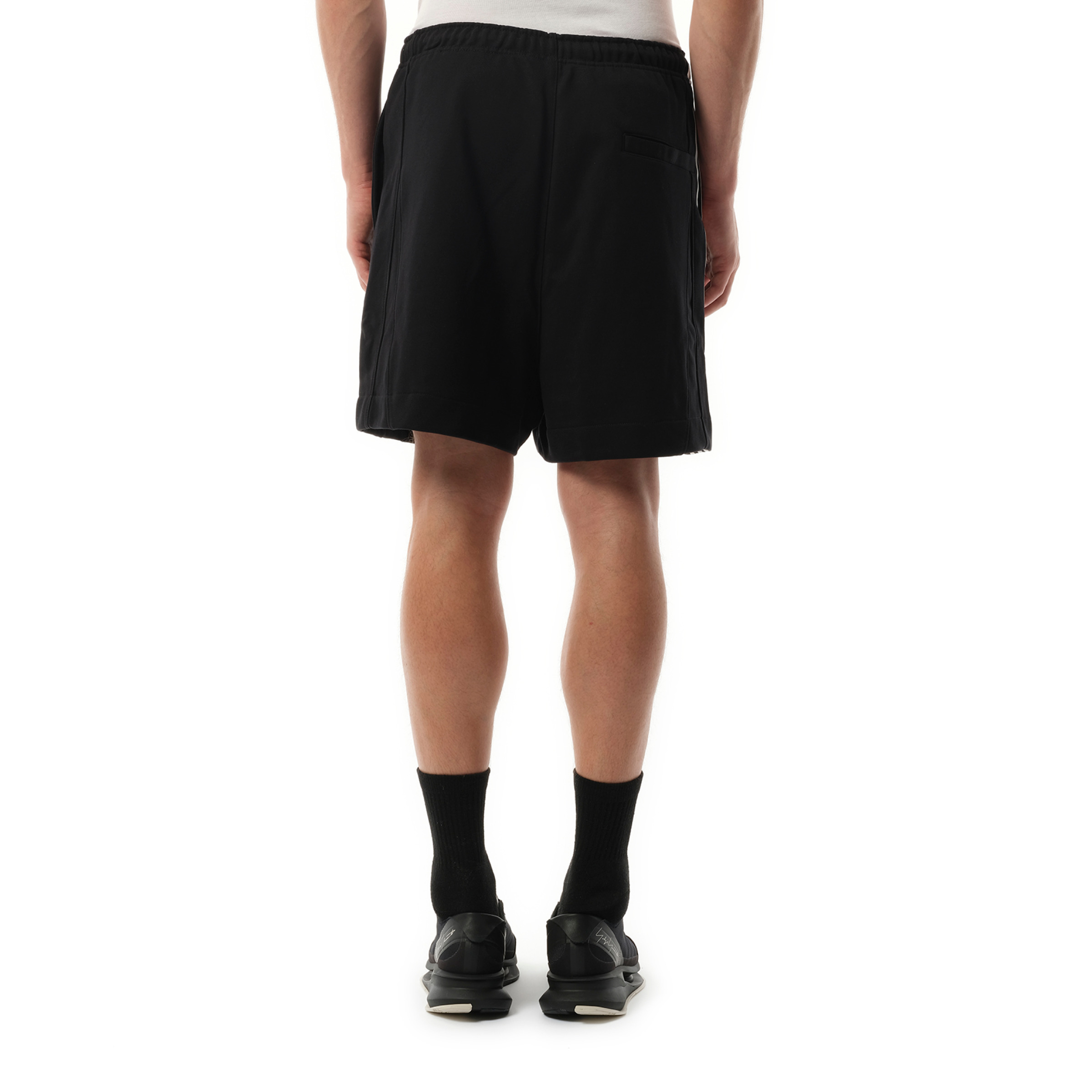 Football Cutout Shorts in Black - 6