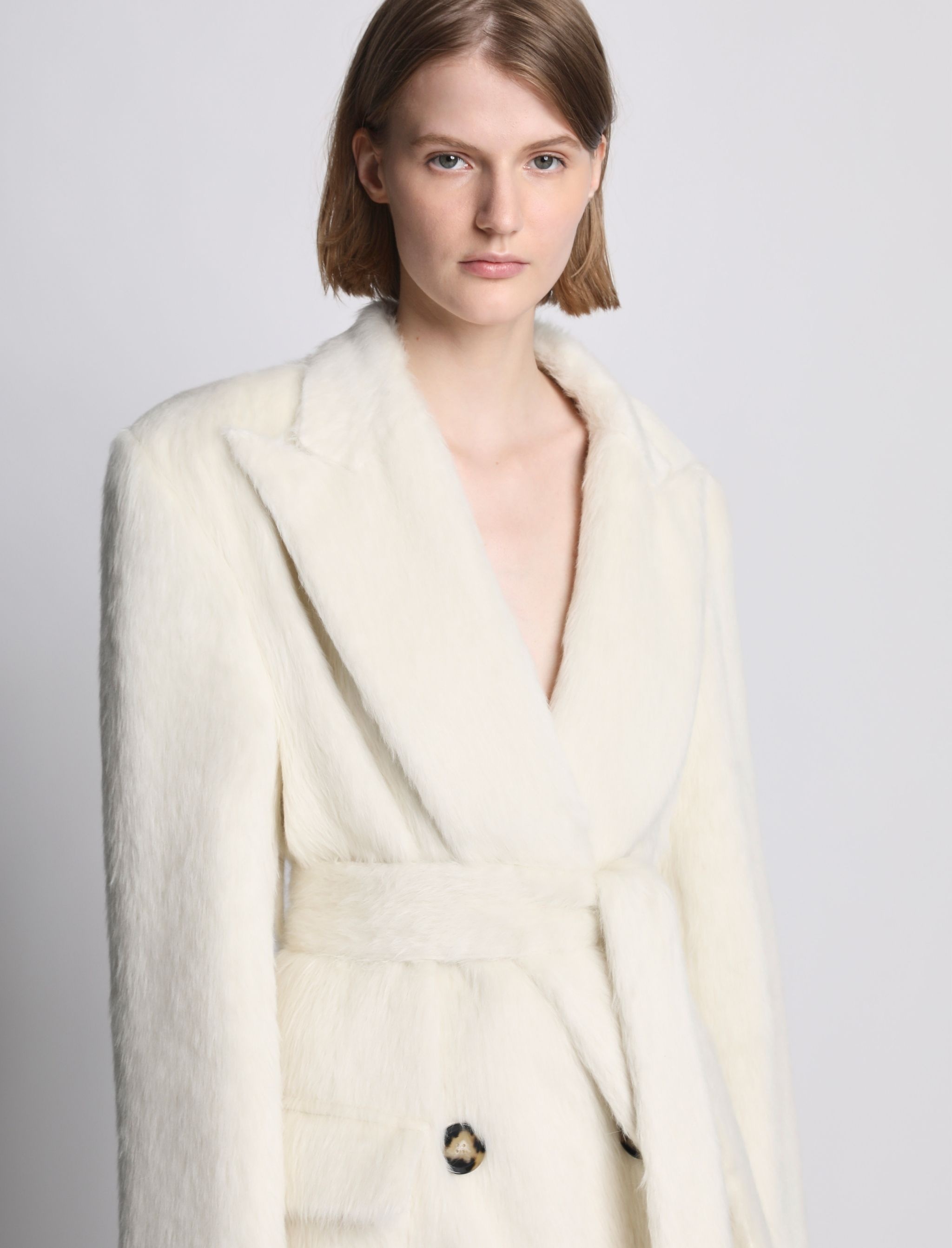 Brushed Alpaca Coat - 6