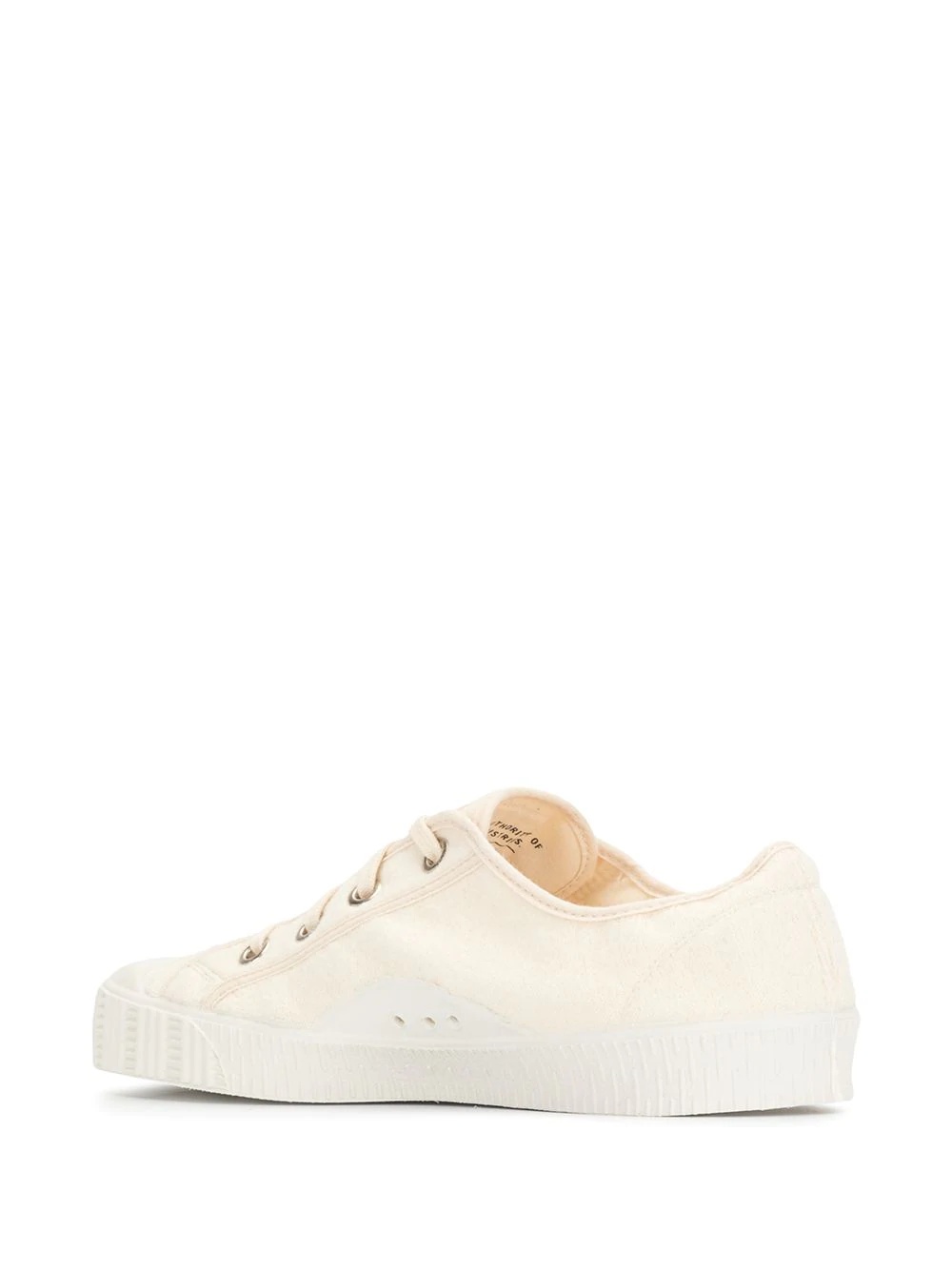 low top contrasting toe sneakers - 3