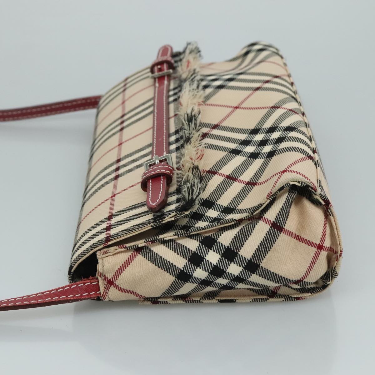 Burberry Nova Check Blue Label Shoulder Bag Canvas Beige - 4