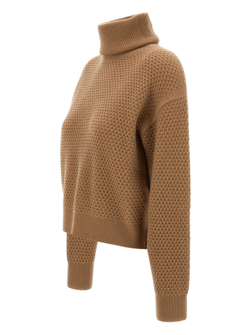 Max Mara honeycomb high-collar sweater outlook