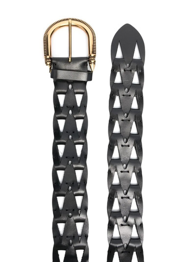 Etro interwoven leather belt outlook