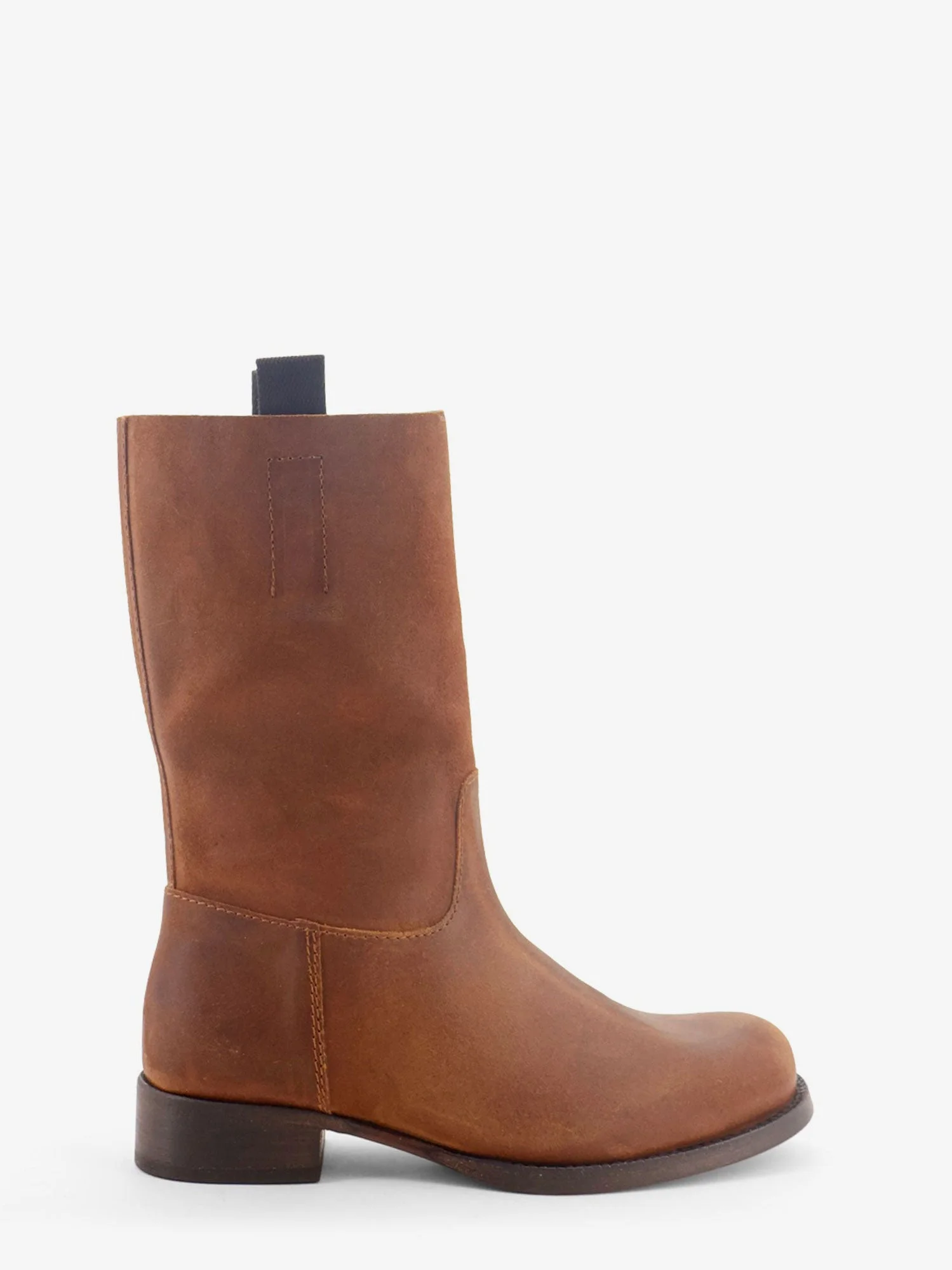 Leif Distressed Leather Boots - 1