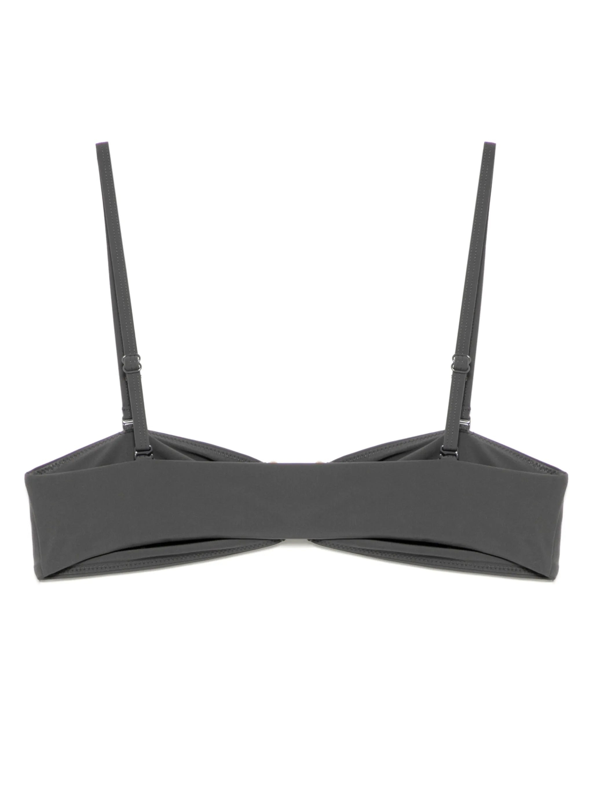 ruched bandeau bikini top - 2