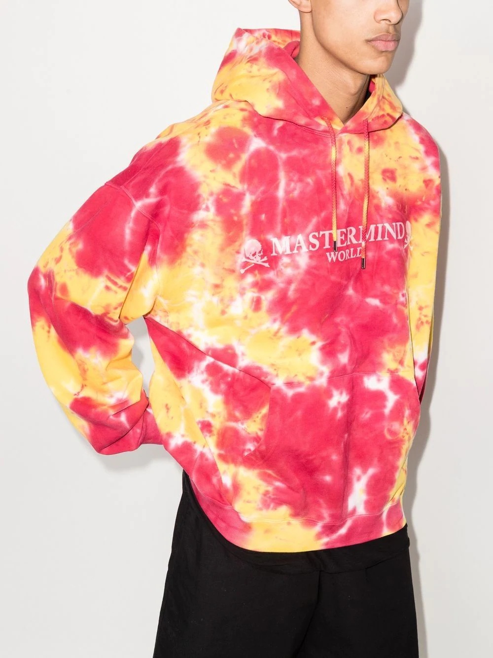 tie dye-print pullover hoodie - 2