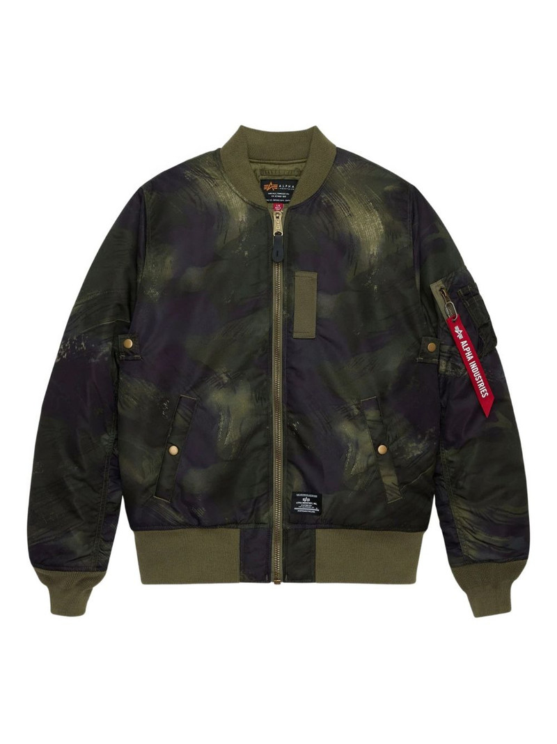 MA-1 zip camouflage jacket 1