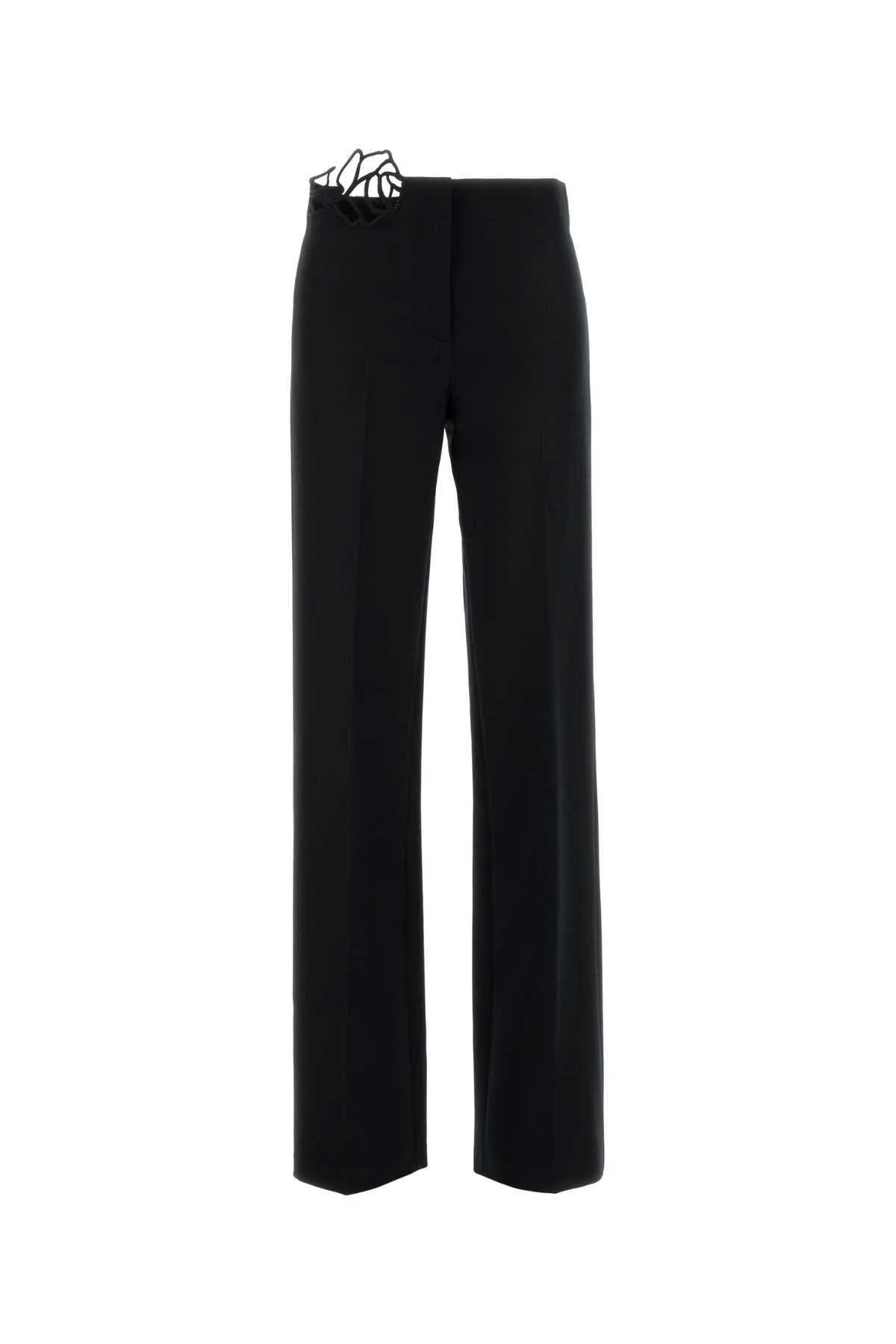 Blumarine Women Black Stretch Crepe Pant - 1