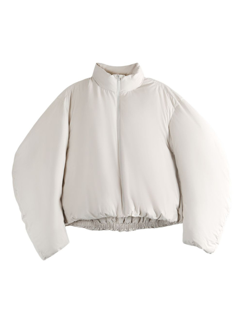zip-up funnel-neck jacket 1