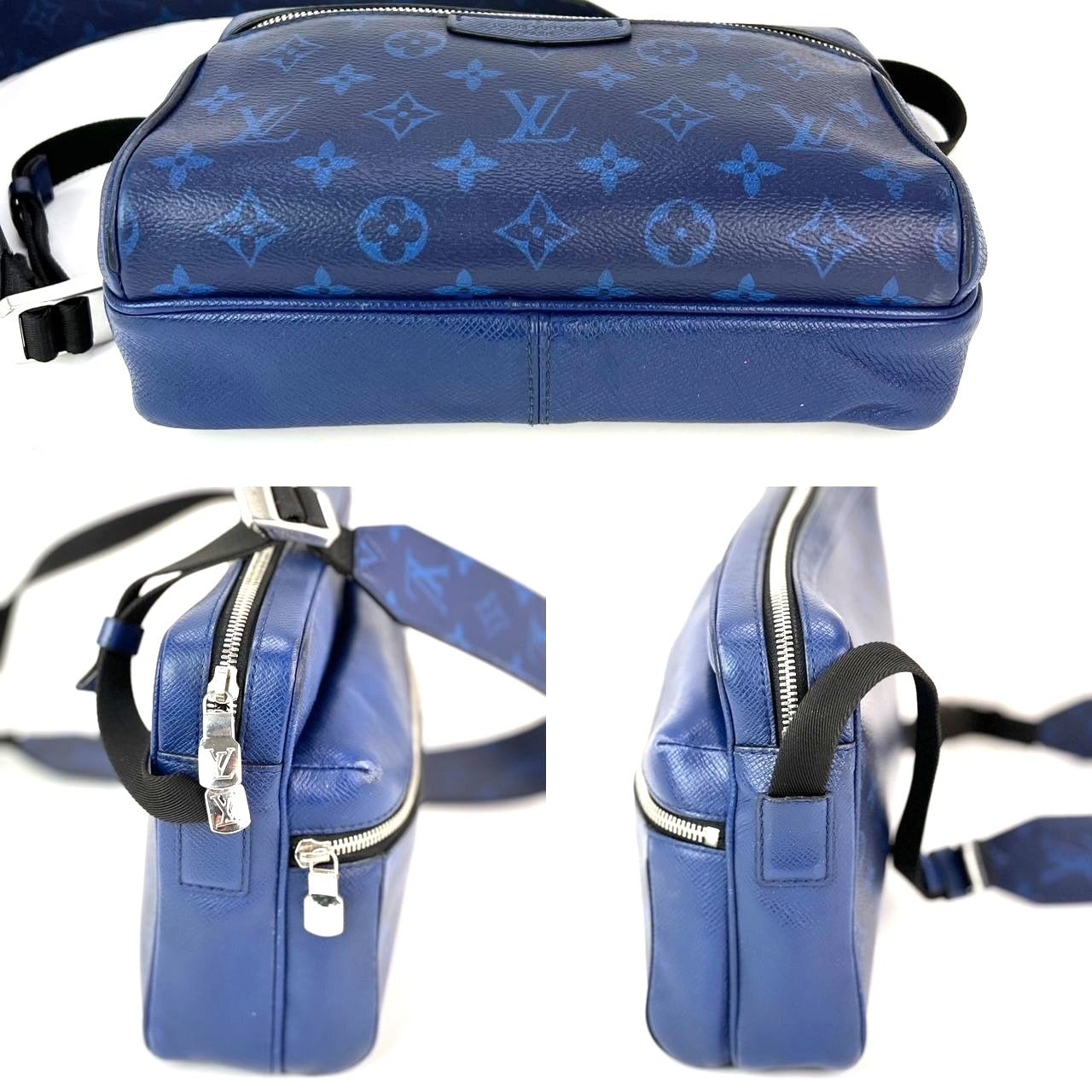 LOUIS VUITTON Taigarama Outdoor Blue Messenger Bag - 3