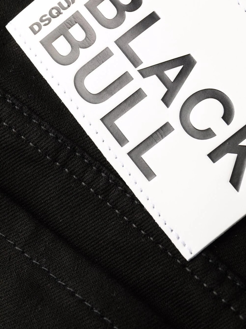 logo-patch skinny denim trousers 6