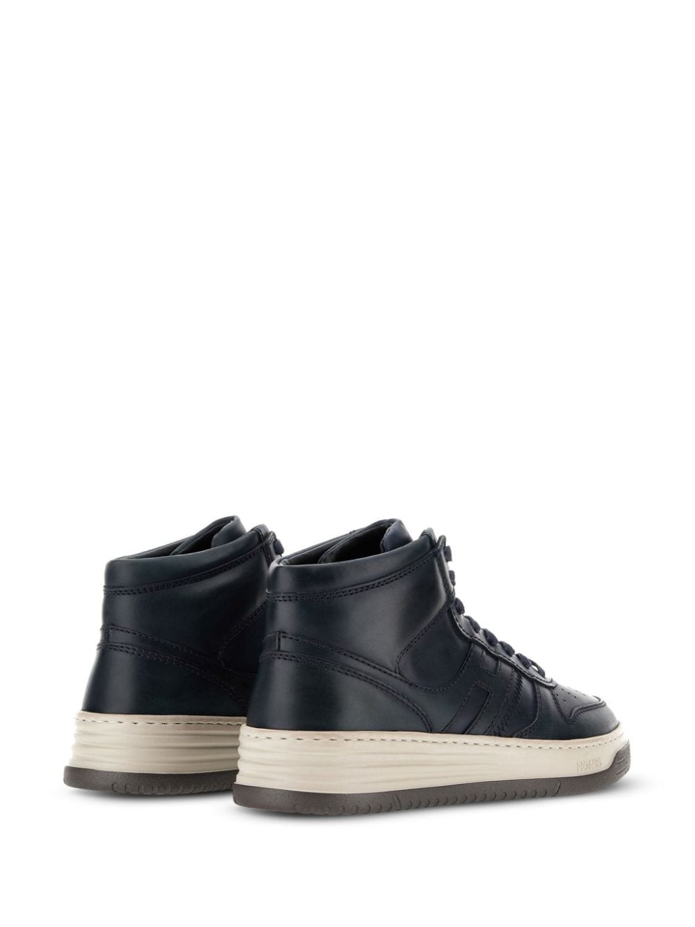 H630 logo-patch leather sneakers - 3