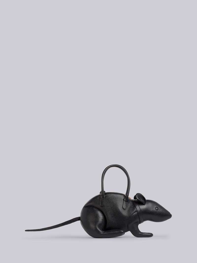 Black Pebbled Calfskin Rat Bag 4