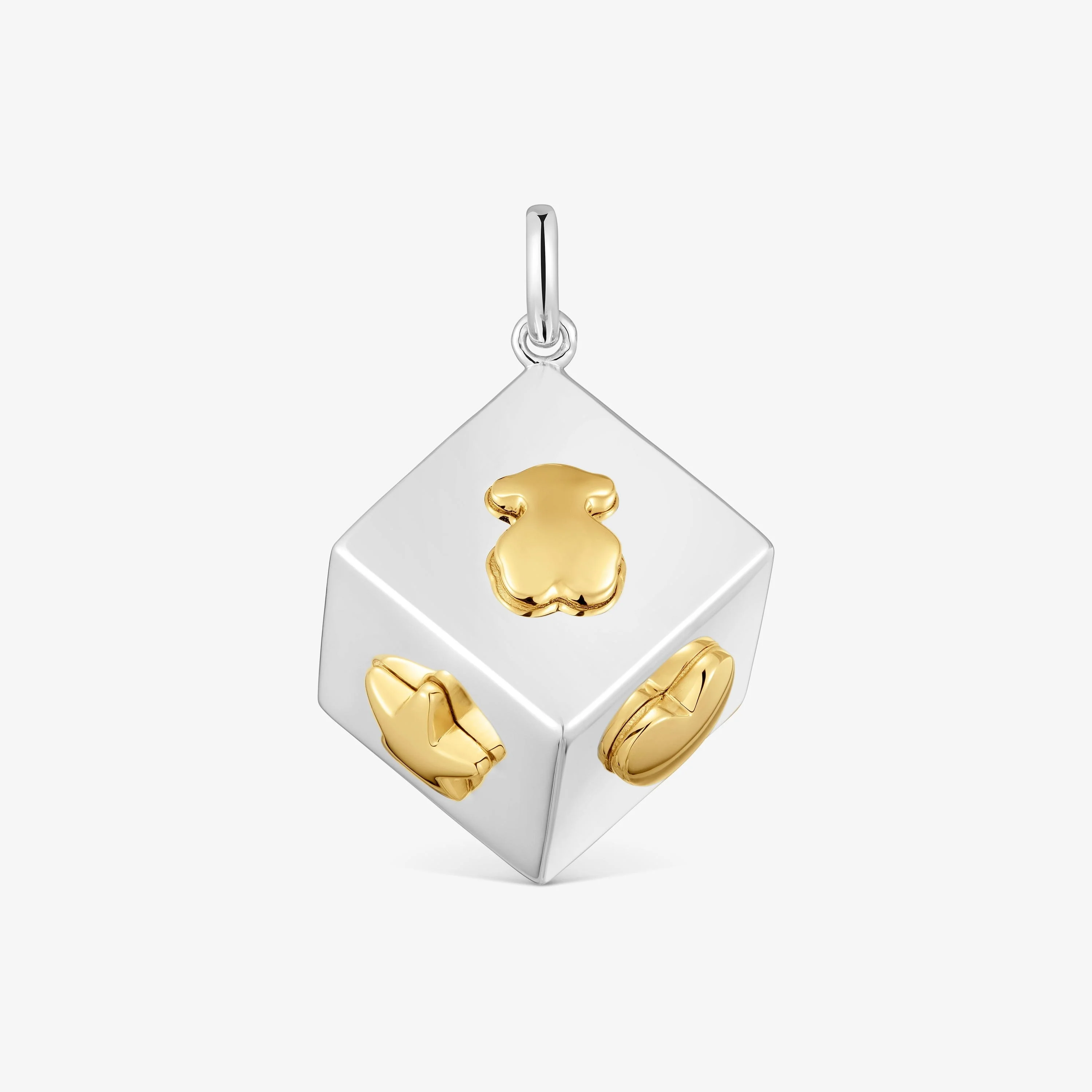 Two-tone dice Pendant with motifs Medallions - 1