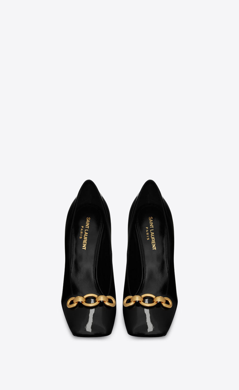 SAINT LAURENT silvana pumps in patent leather outlook