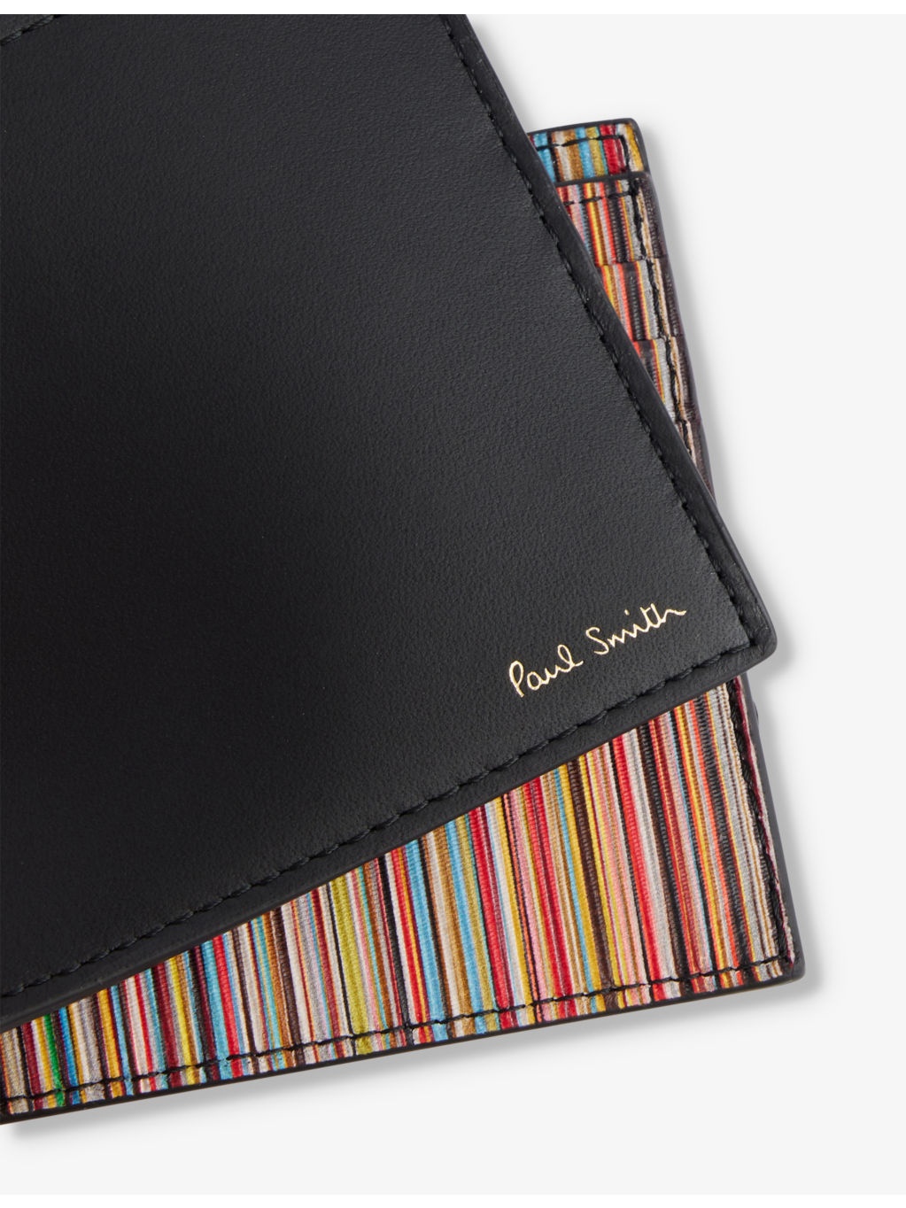 Branded billfold leather wallet - 2