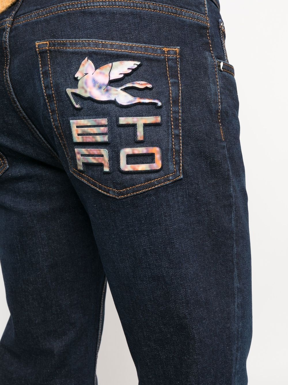 BenEtroEssere logo-applique jeans - 5