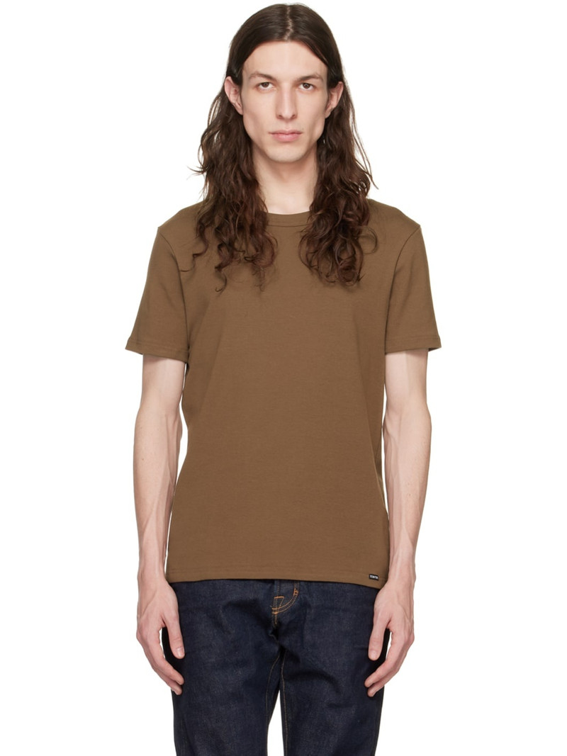 Brown Crewneck T-Shirt 1