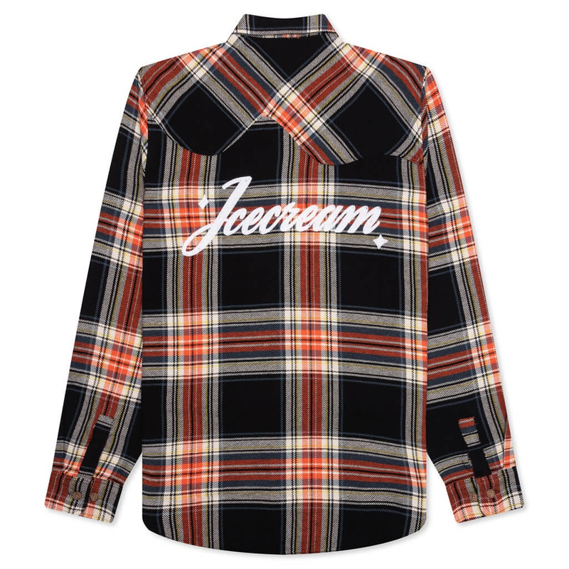 ICECREAM SCRIPT L/S WOVEN - PLAID outlook