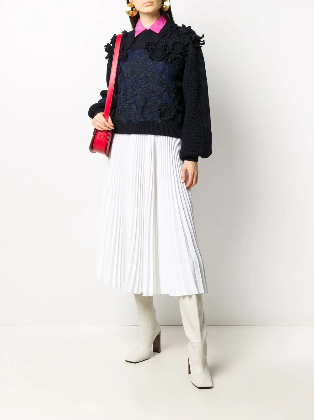 embroidered wool jumper - 2