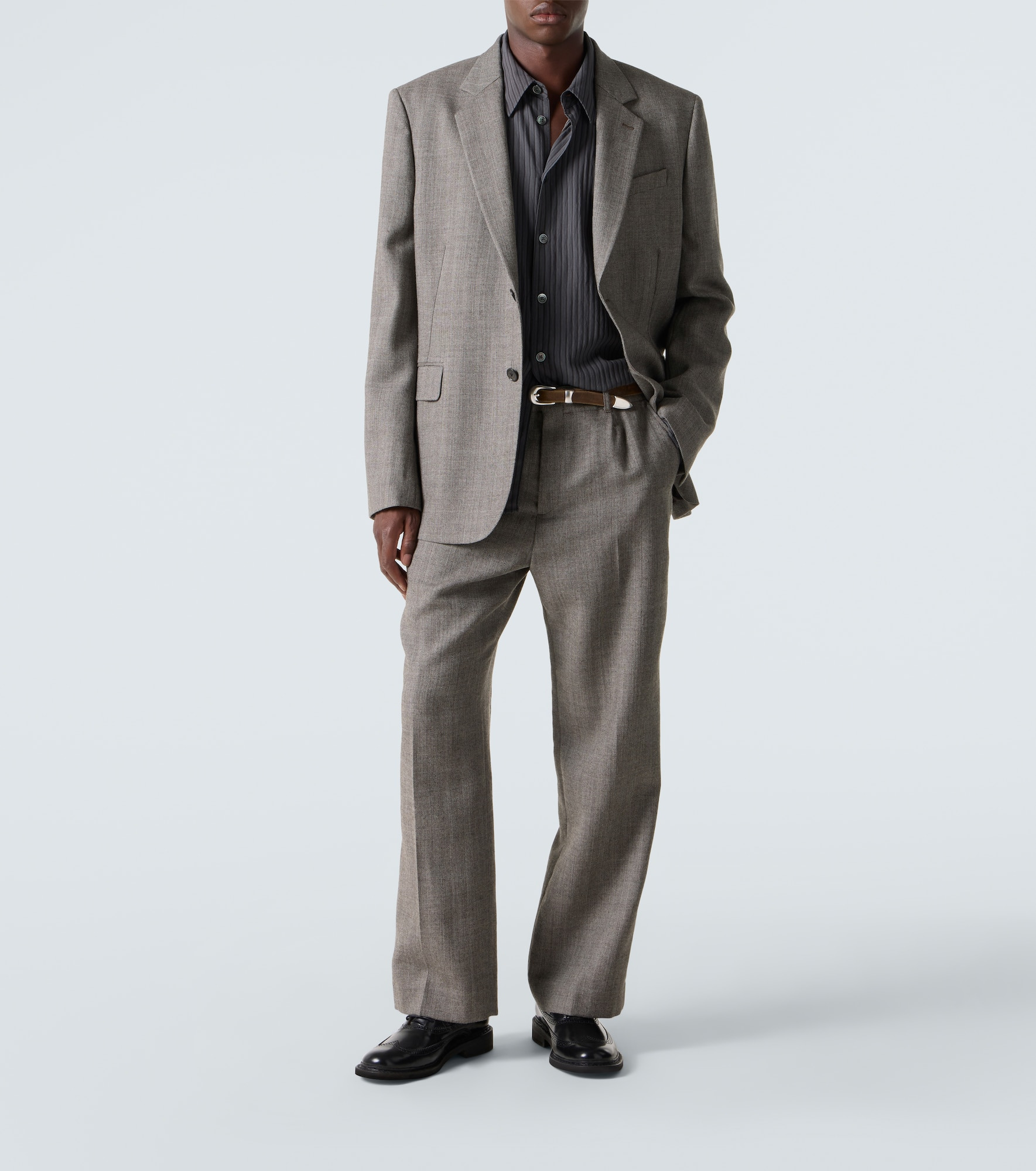 Borrowed virgin wool chinos - 2