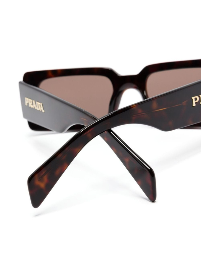 tortoiseshell rectangle-frame sunglasses 3