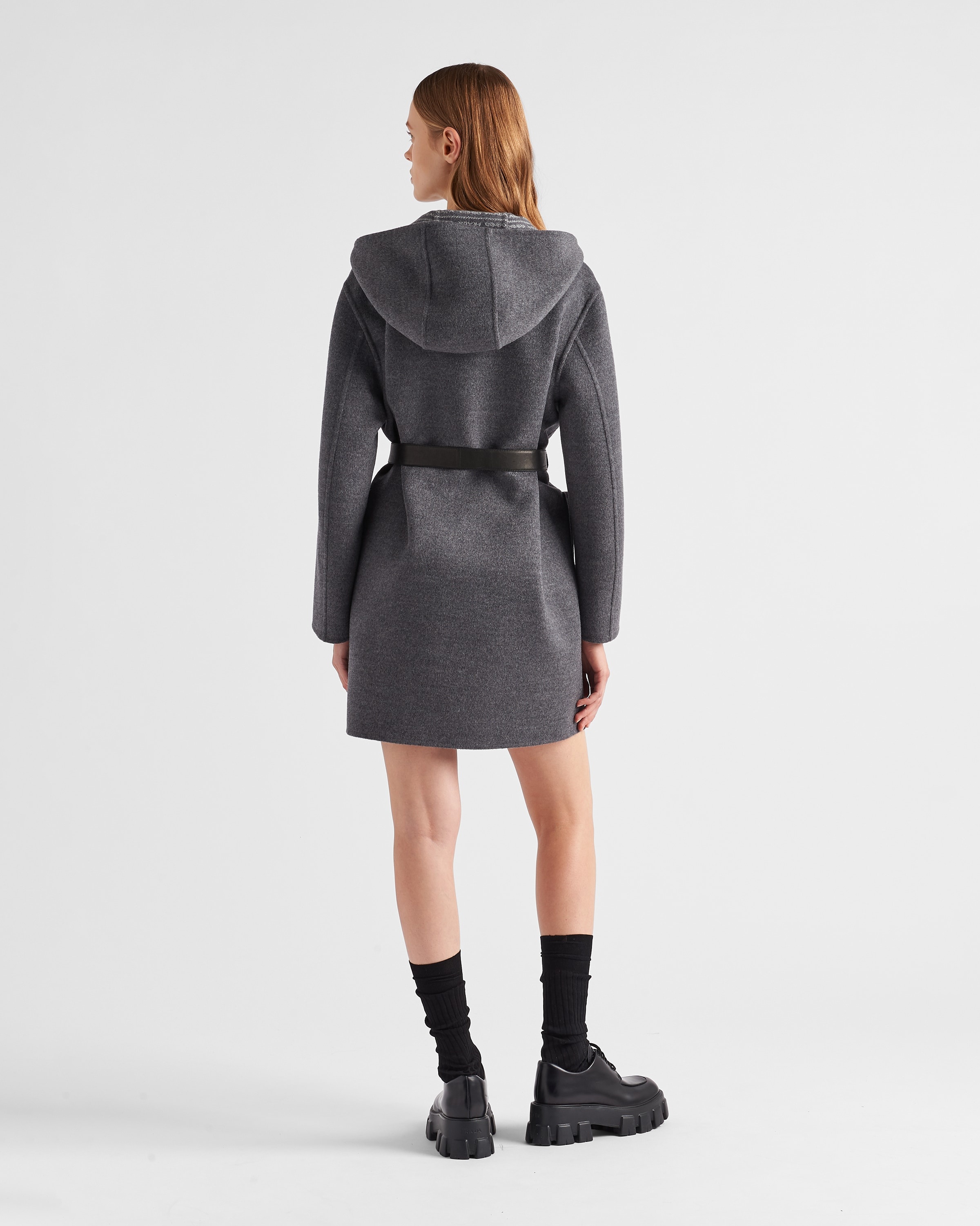 Single-breasted double wool coat - 5