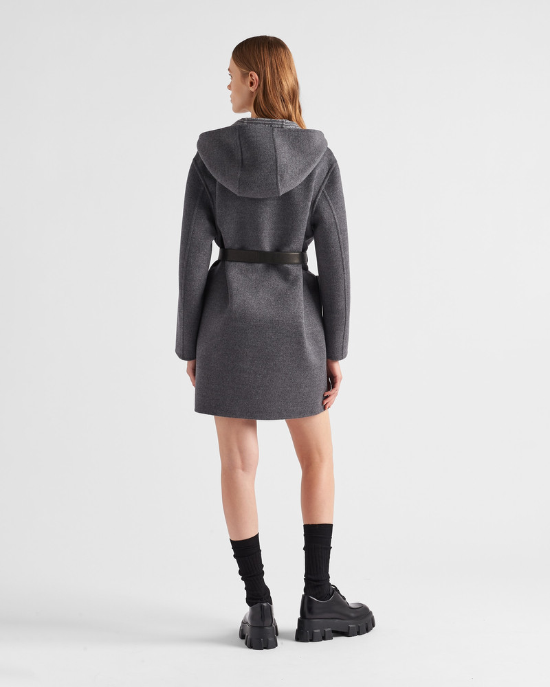 Single-breasted double wool coat 5