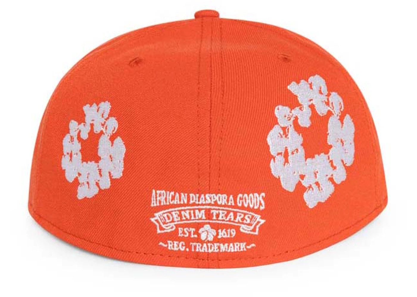 Denim Tears New Era Cotton Wreath 59/50 Cap Orange - 2
