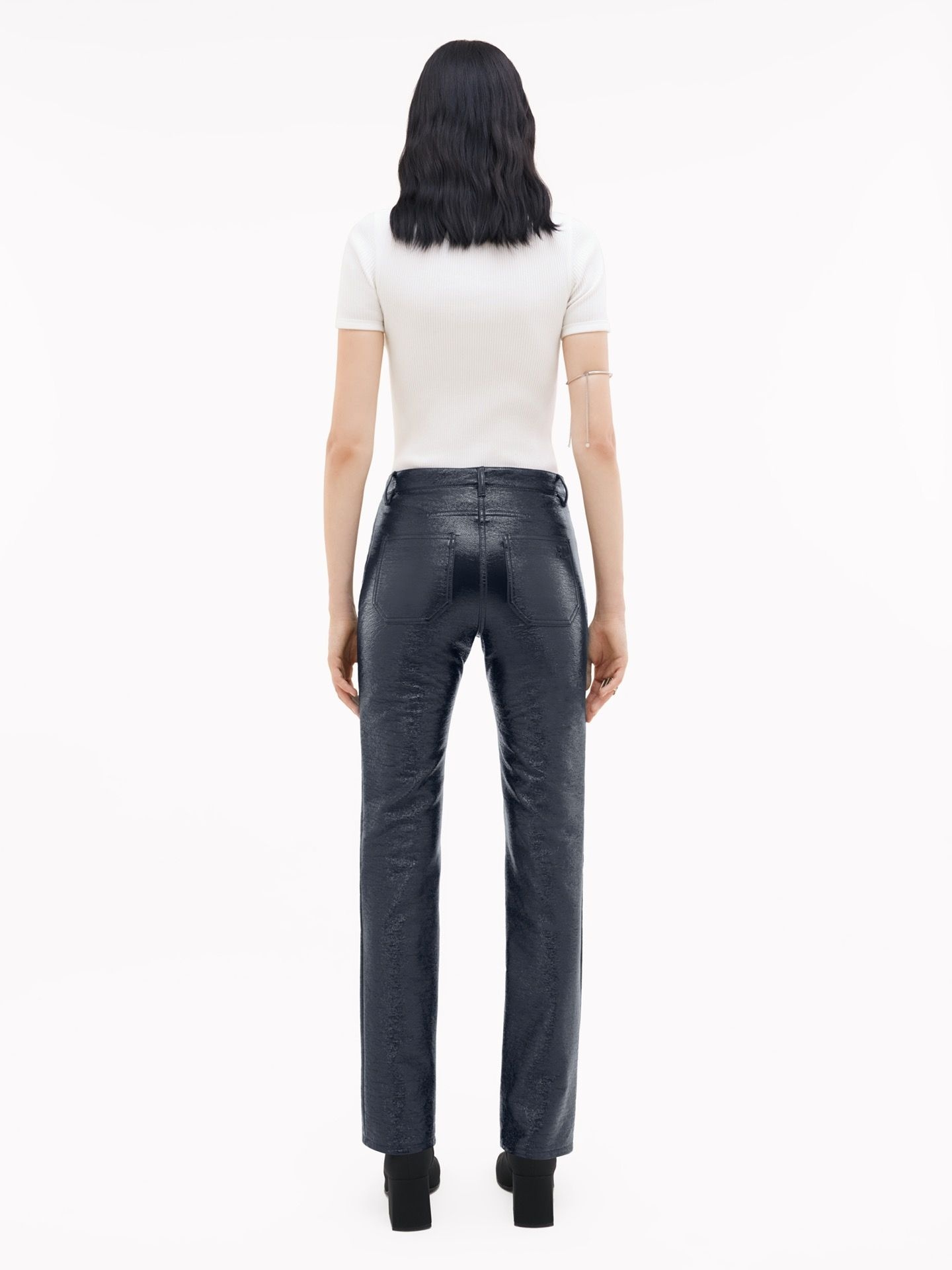 VINYL 5 POCKETS TROUSERS - 4