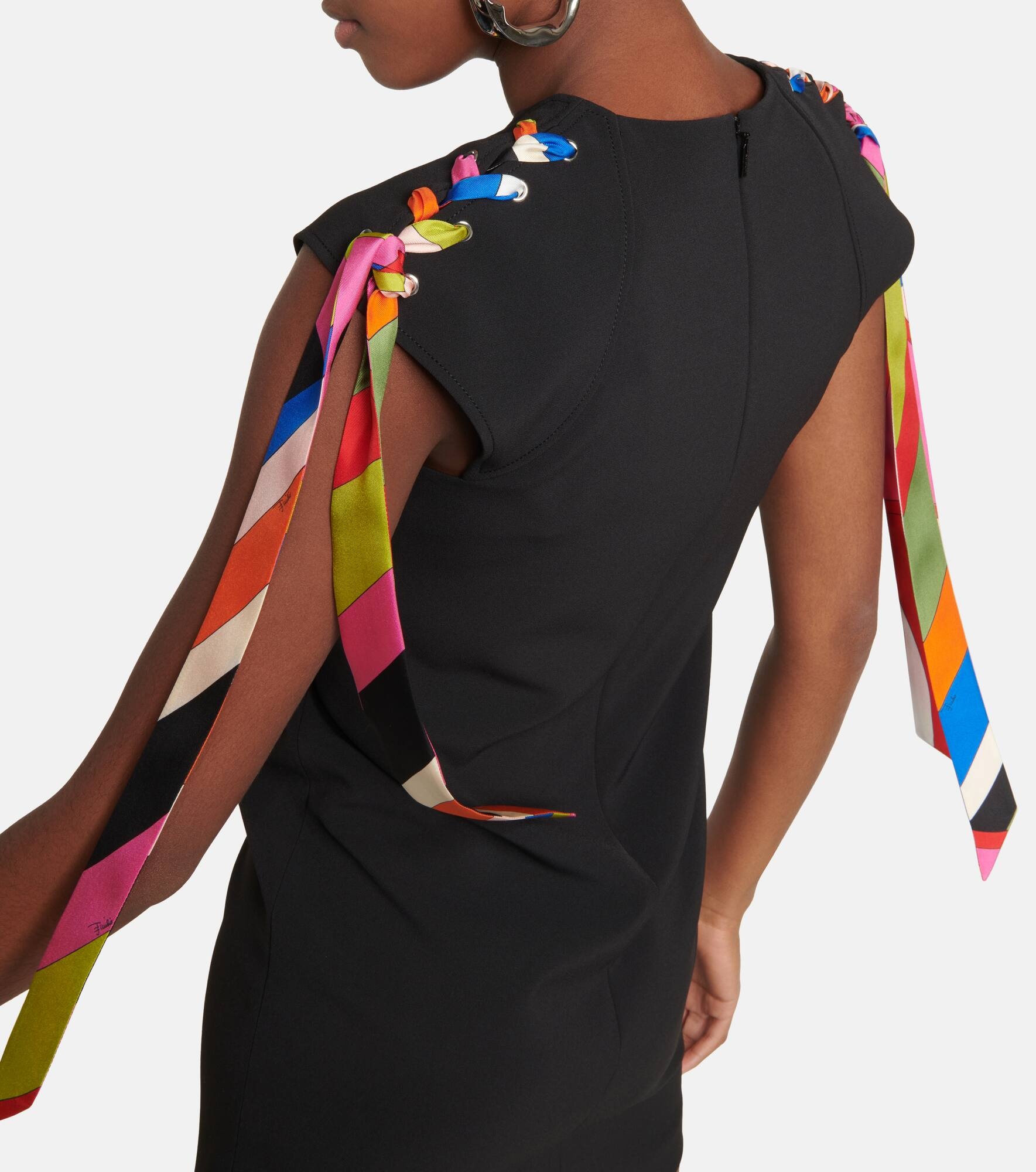 Self-tie minidress - 5