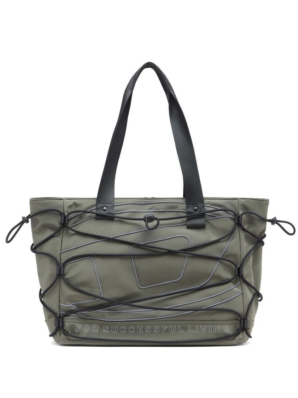 Tech-D cord-detail tote bag - 1
