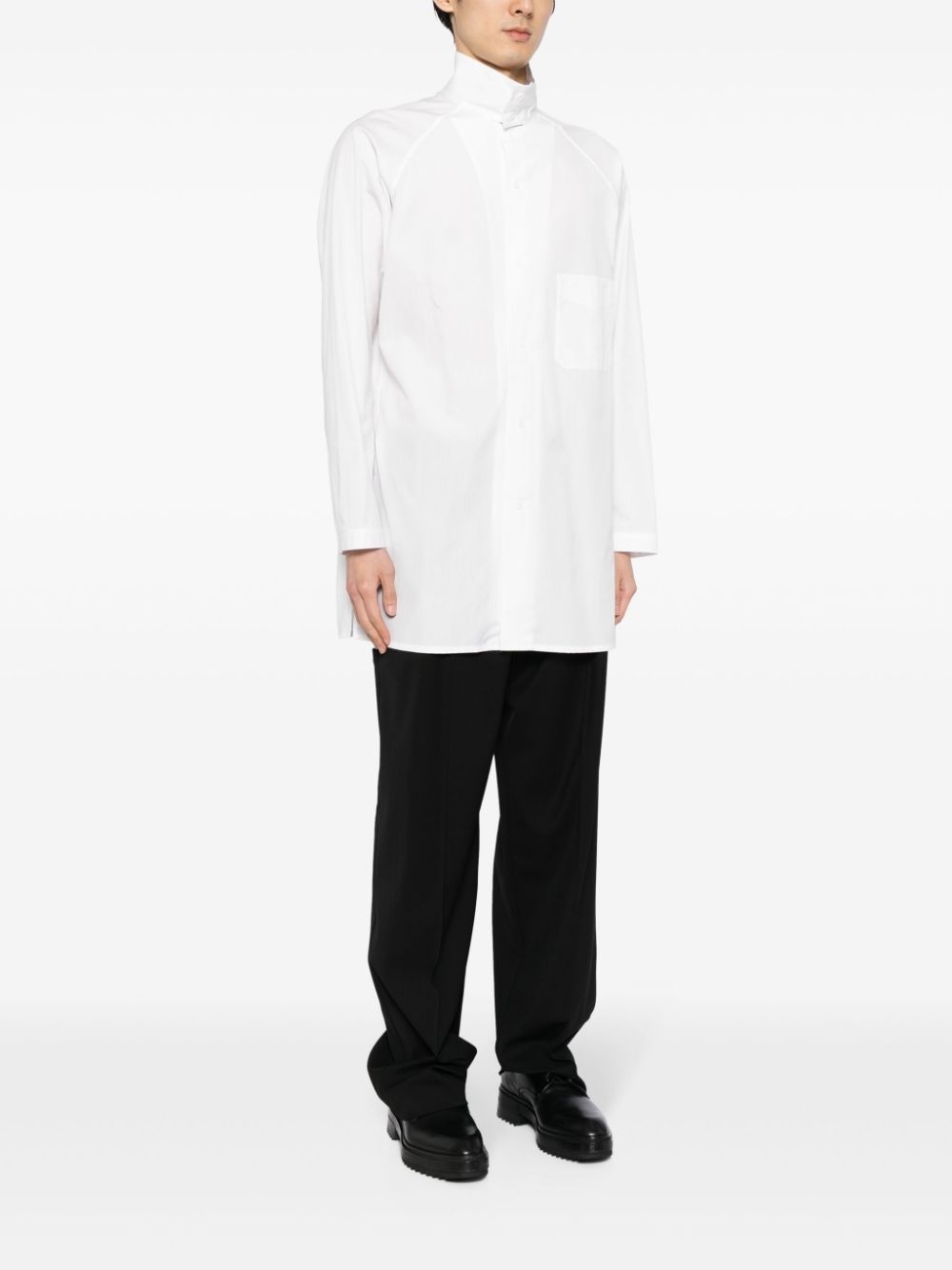 raglan-sleeves cotton shirt - 3