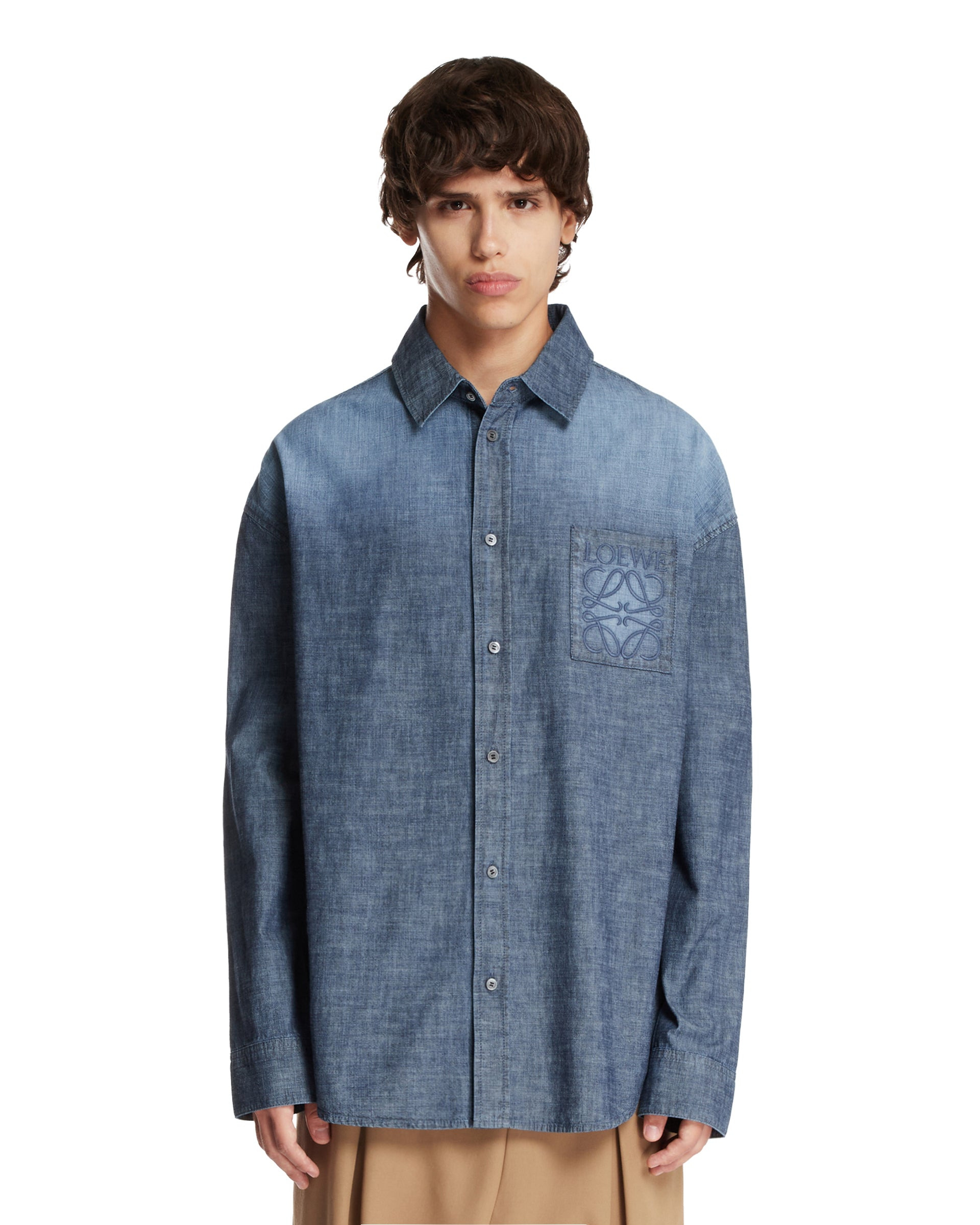 Blue Cotton Shirt - 1