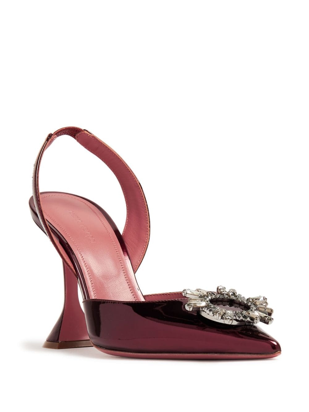 Begum 95mm crystal-buckle pumps - 2