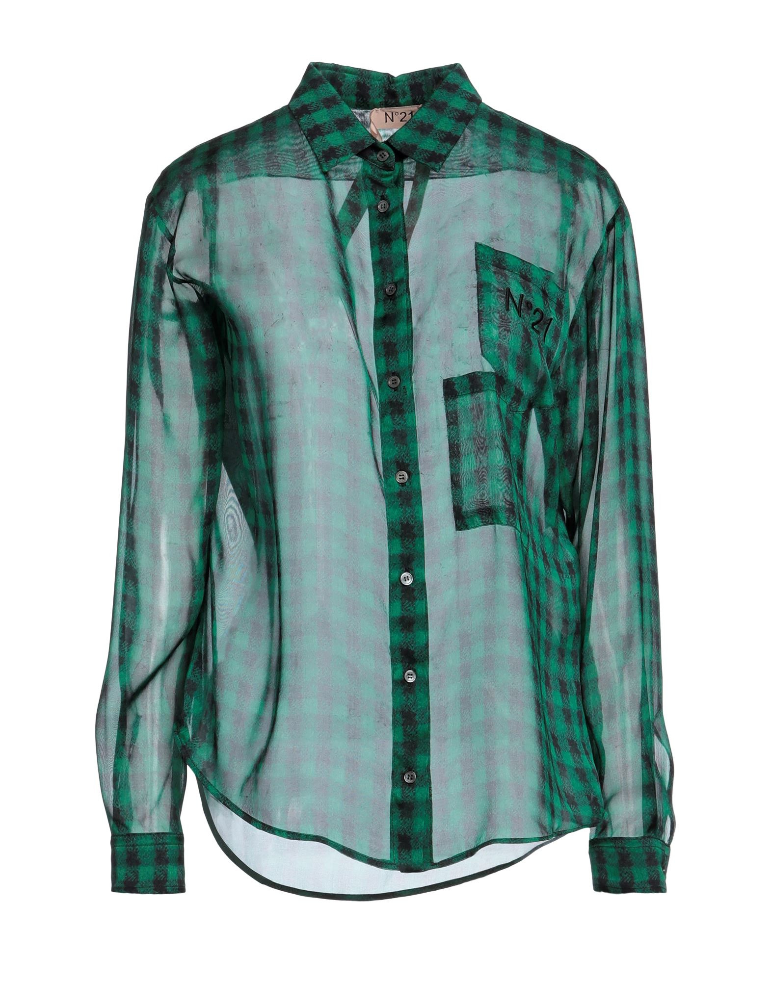 Green Women's Checked Shirt - 1