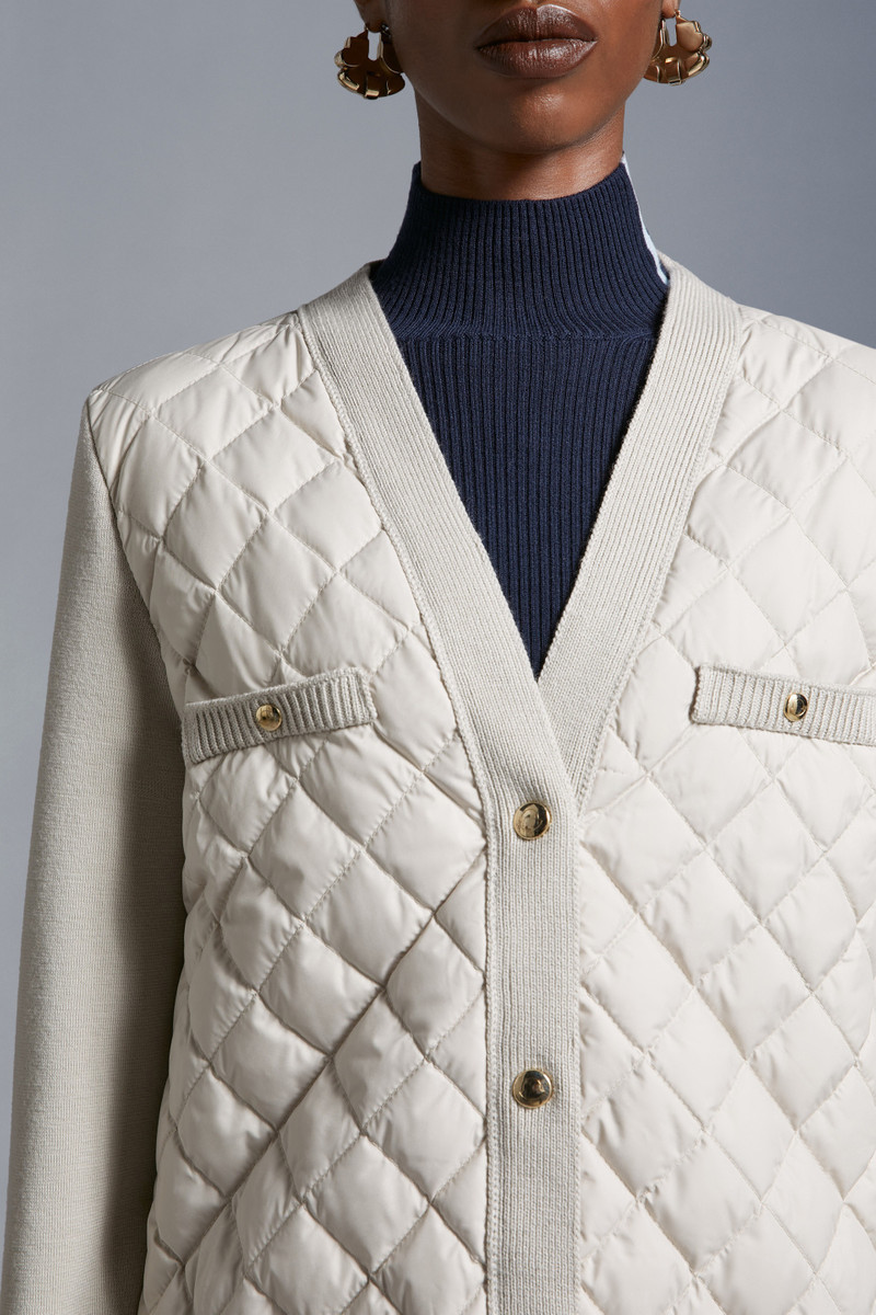 Padded Wool Long Cardigan 6