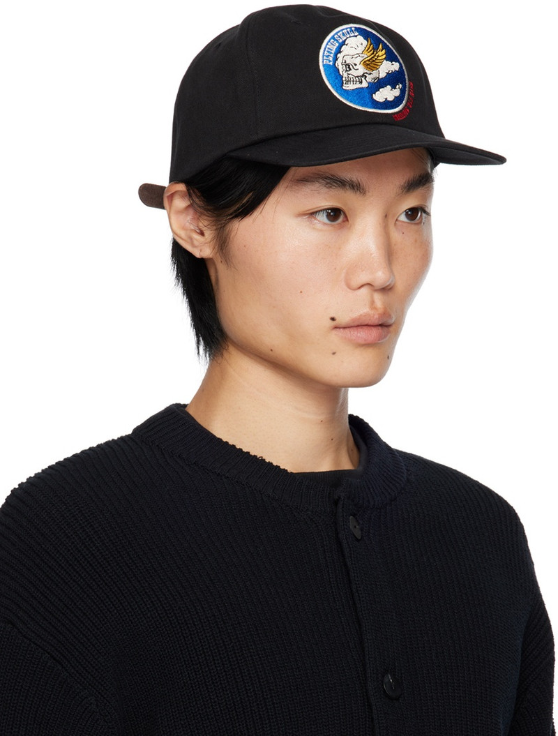 UNIFORM BRIDGE Black 'Flying Skull' Cap outlook