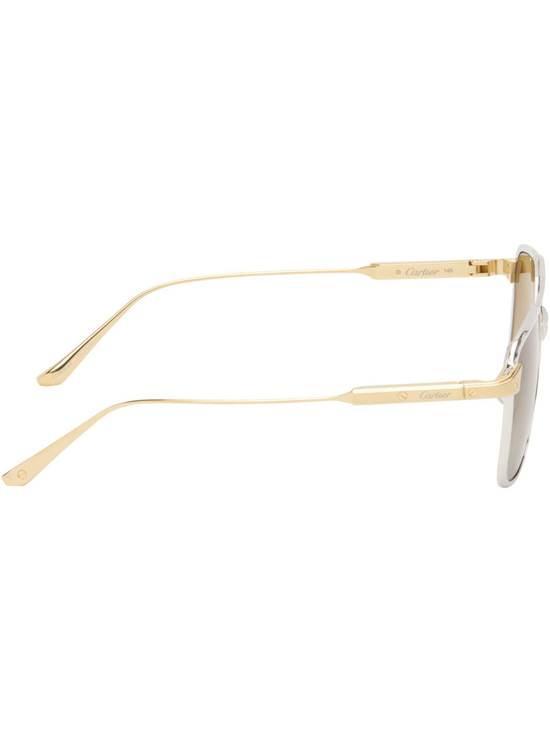 Cartier Silver & Gold Exception Sunglasses outlook