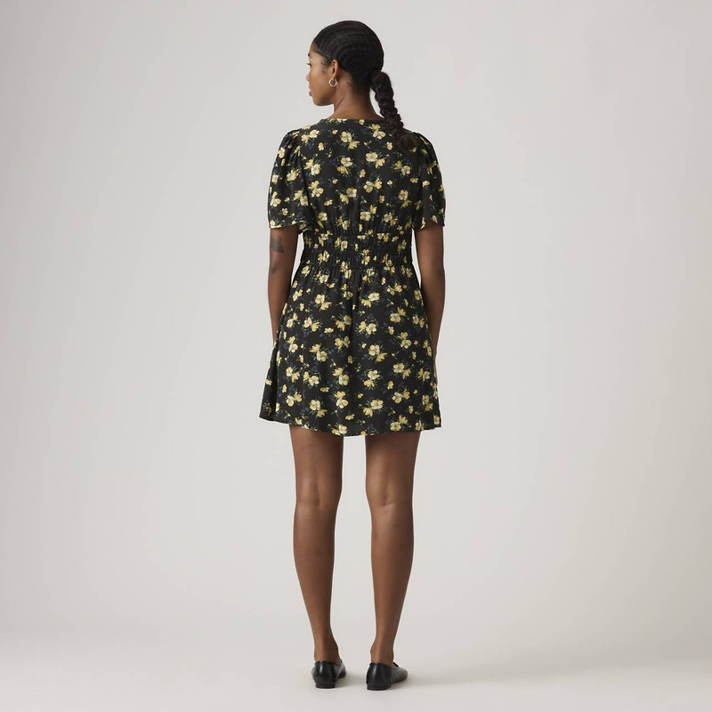 RYLAN SHORT-SLEEVE CREPE DRESS 3
