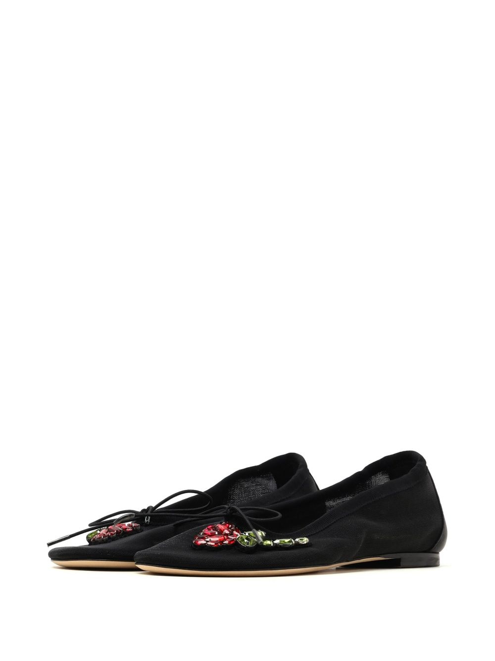 crystal-embellished ballet flats - 2