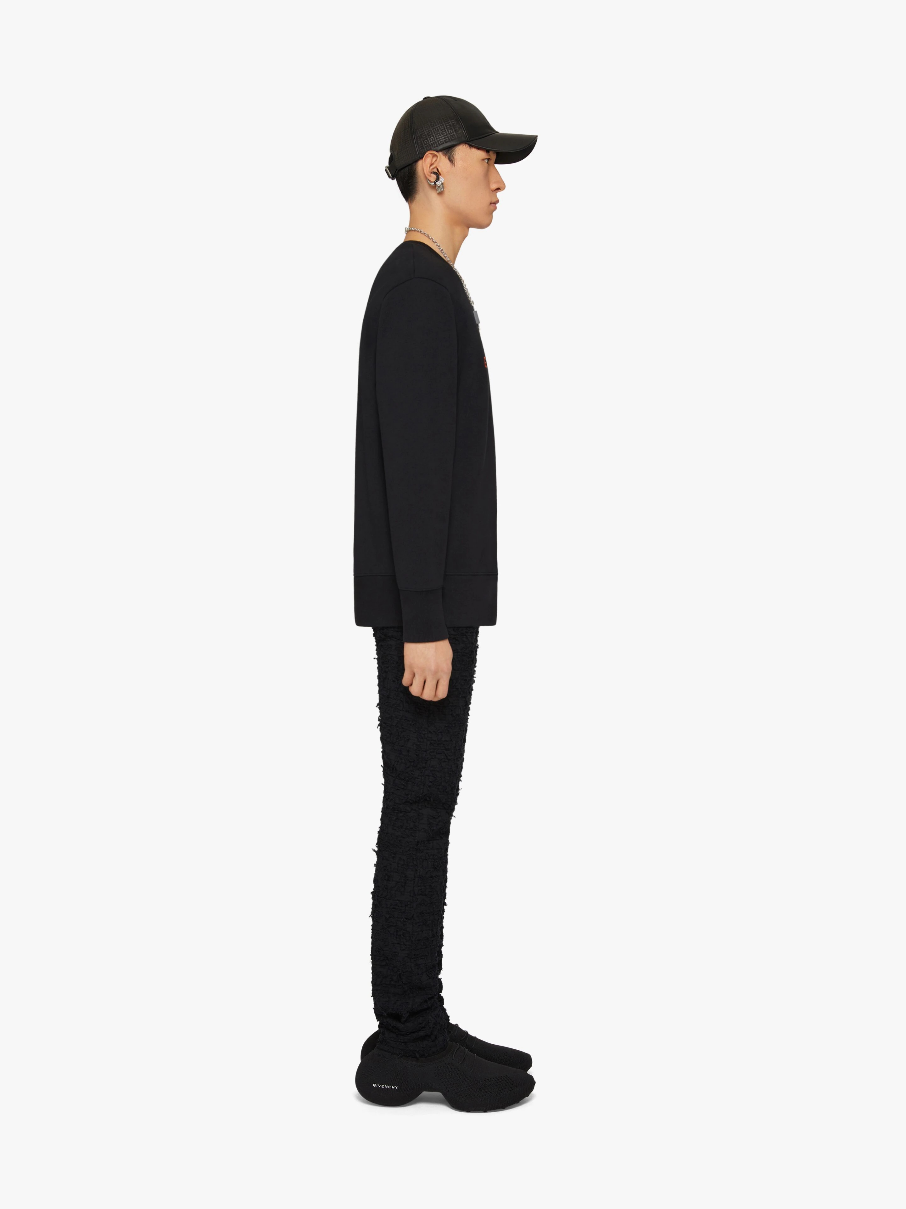 SLIM-FIT GIVENCHY PARIS SWEATSHIRT IN EMBROIDERED FLEECE - 3