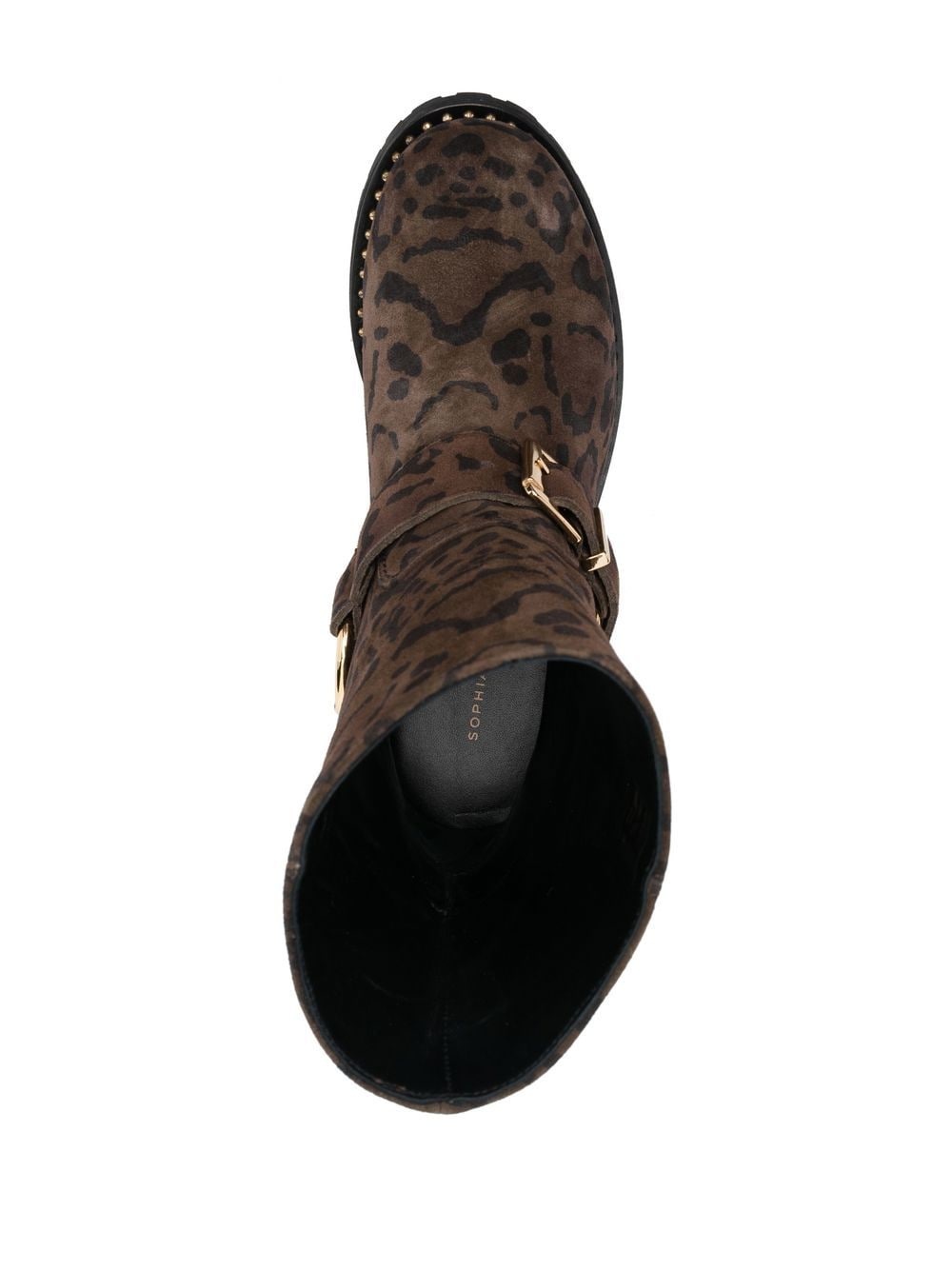 Blake leopard-print biker boots - 4