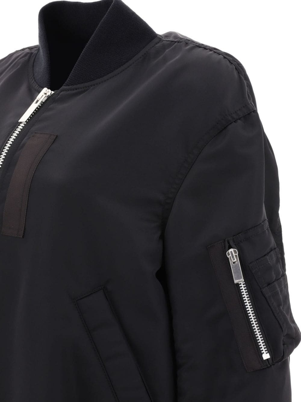 Sacai Women Nylon Bomber Jacket - 5