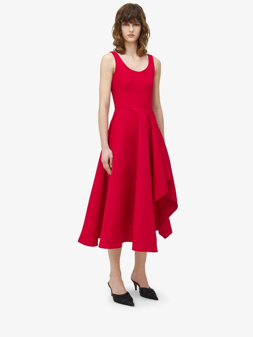 Asymmetric Drape Dress - 2