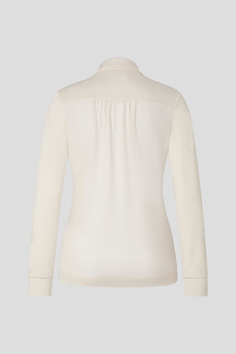 Yvette jersey blouse in Off-white - 5